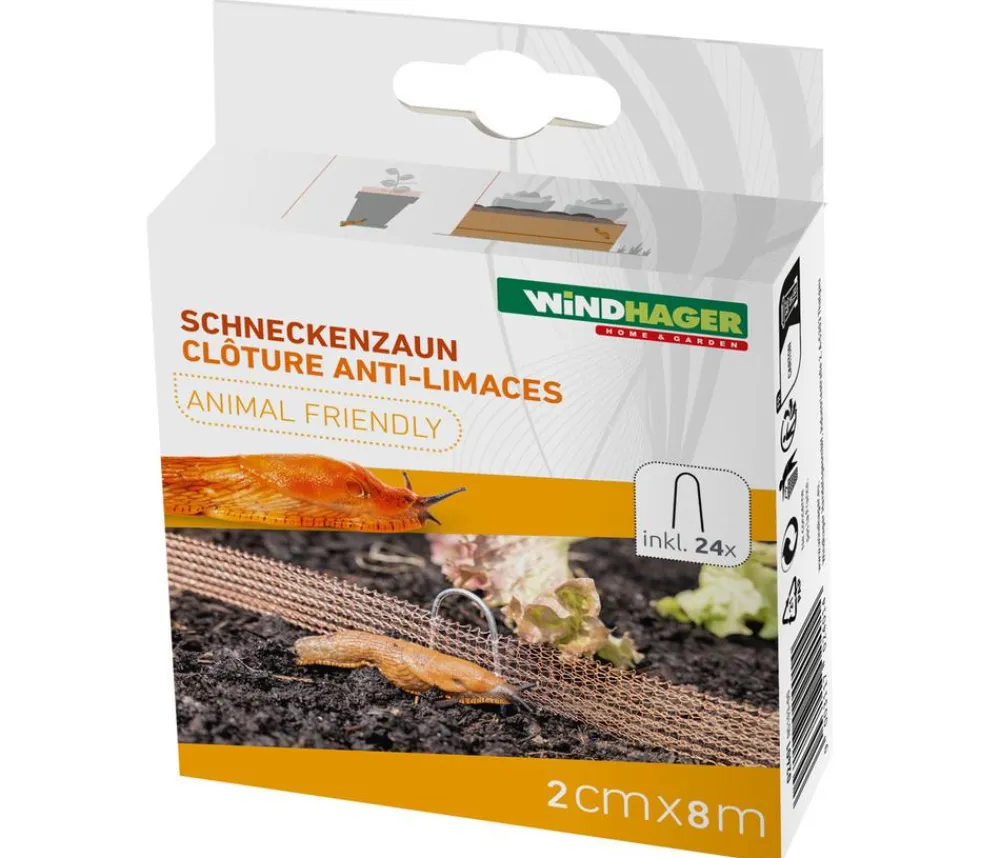 Windhager Schädlingsbekämpfungsmittel - Schneckenzaun, ca. L8 m Kupfer