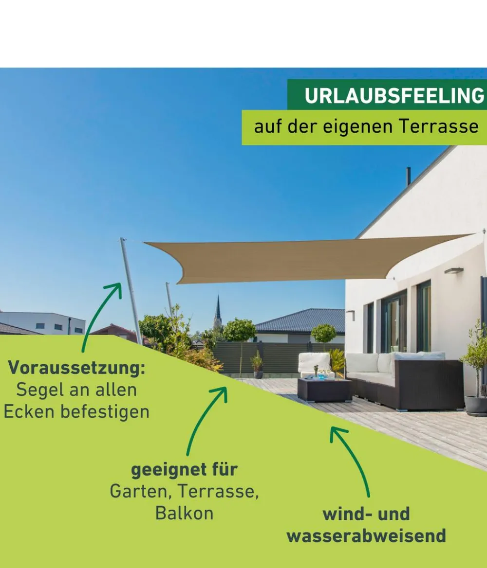 Windhager Sonnensegel > Sonnensegel Cannes, rechteckig, ca. B500/T400 cm