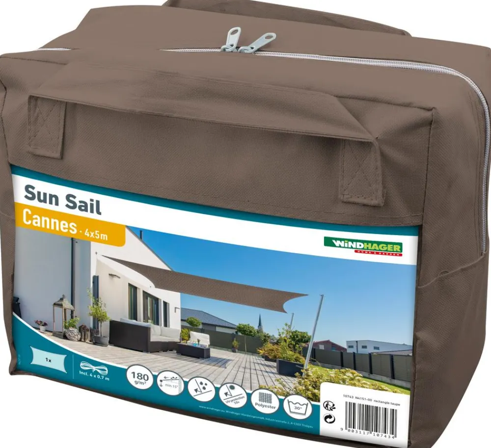 Windhager Sonnensegel > Sonnensegel Cannes, rechteckig, ca. B500/T400 cm