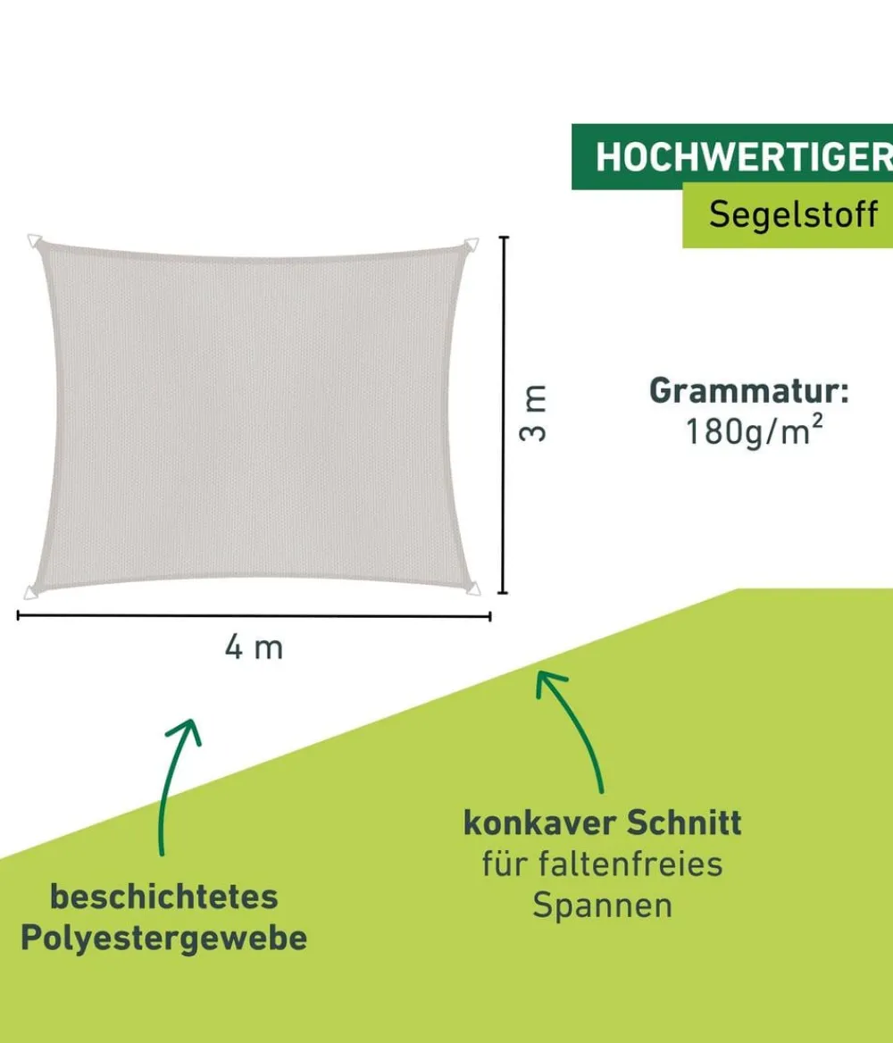 Windhager Sonnensegel > Sonnensegel Cannes, rechteckig, ca. B400/T300 cm