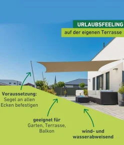 Windhager Sonnensegel > Sonnensegel Cannes, rechteckig, ca. B400/T300 cm