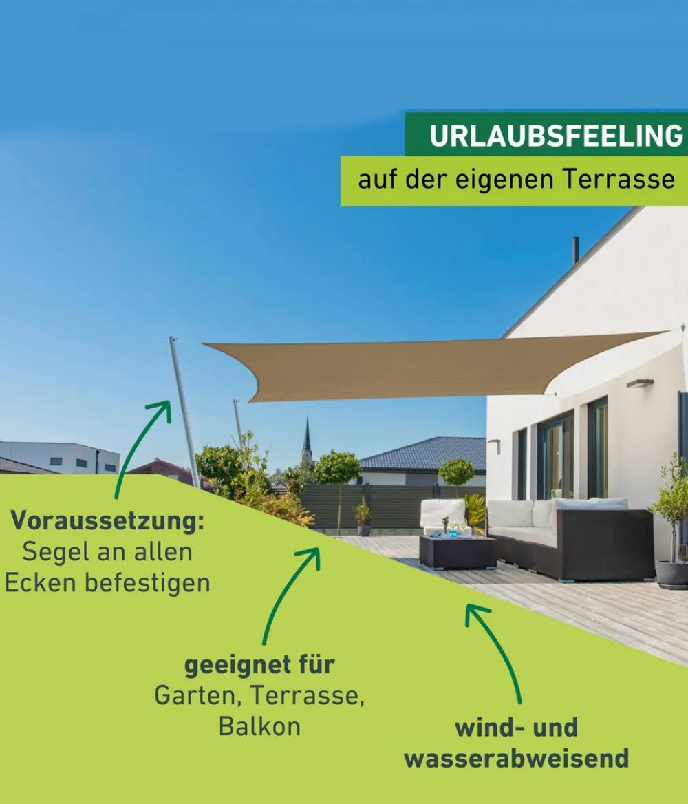 Windhager Sonnensegel > Sonnensegel Cannes, rechteckig, ca. B400/T300 cm