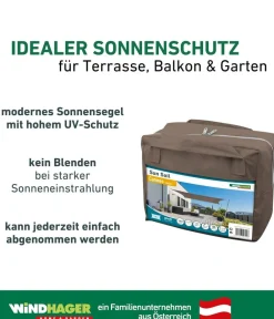 Windhager Sonnensegel > Sonnensegel Cannes, rechteckig, ca. B400/T300 cm