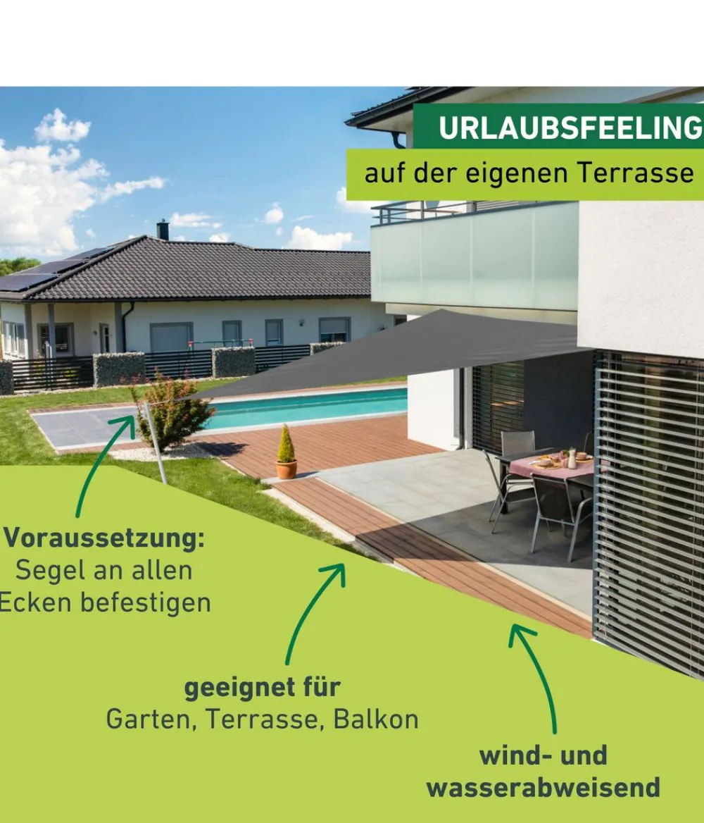 Windhager Sonnensegel > Sonnensegel Cannes, dreieckig, ca. B500/T500 cm