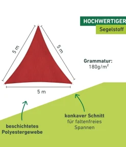Windhager Sonnensegel > Sonnensegel Cannes, dreieckig, ca. B500/T500 cm