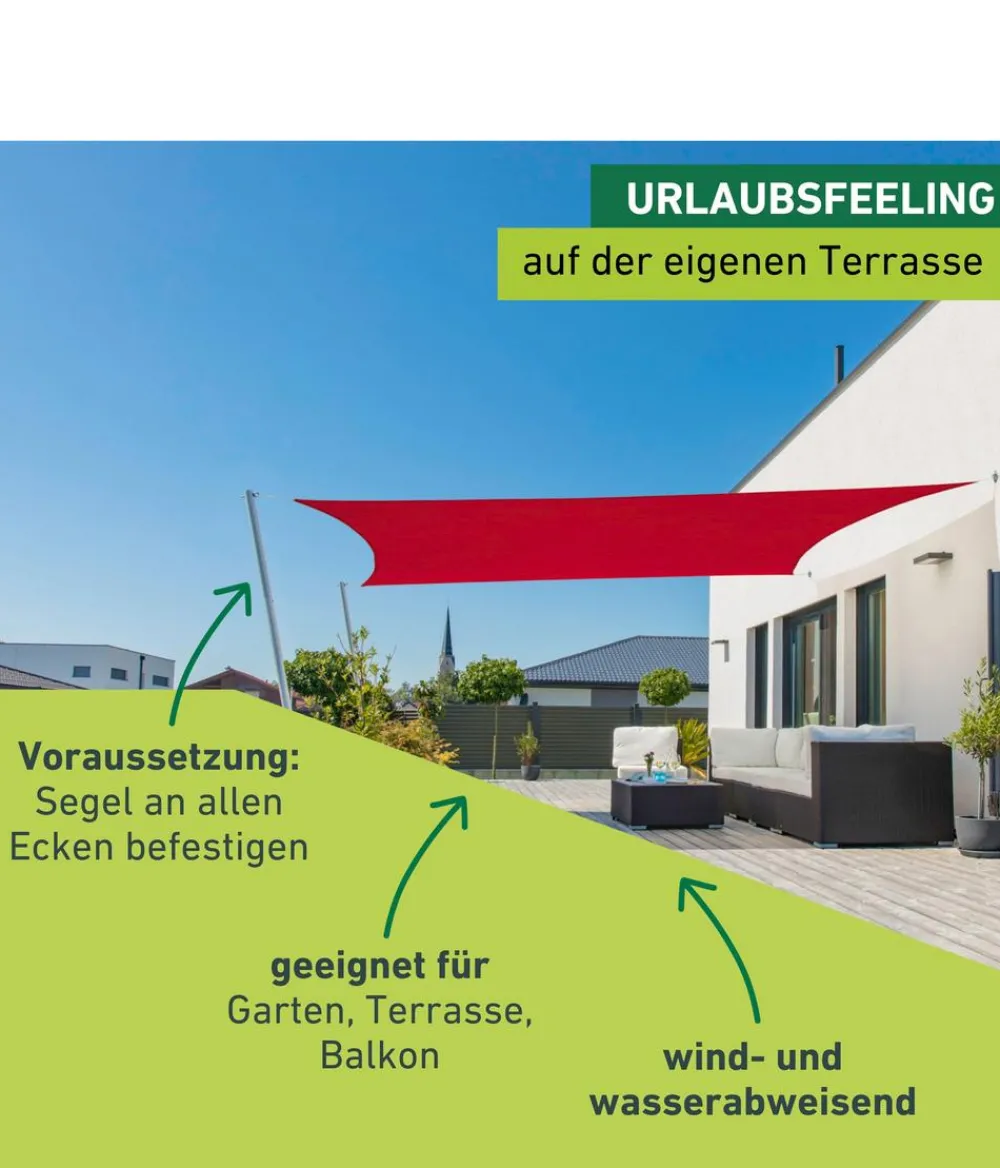 Windhager Sonnensegel > Sonnensegel Cannes, quadratisch, ca. B500/T500 cm