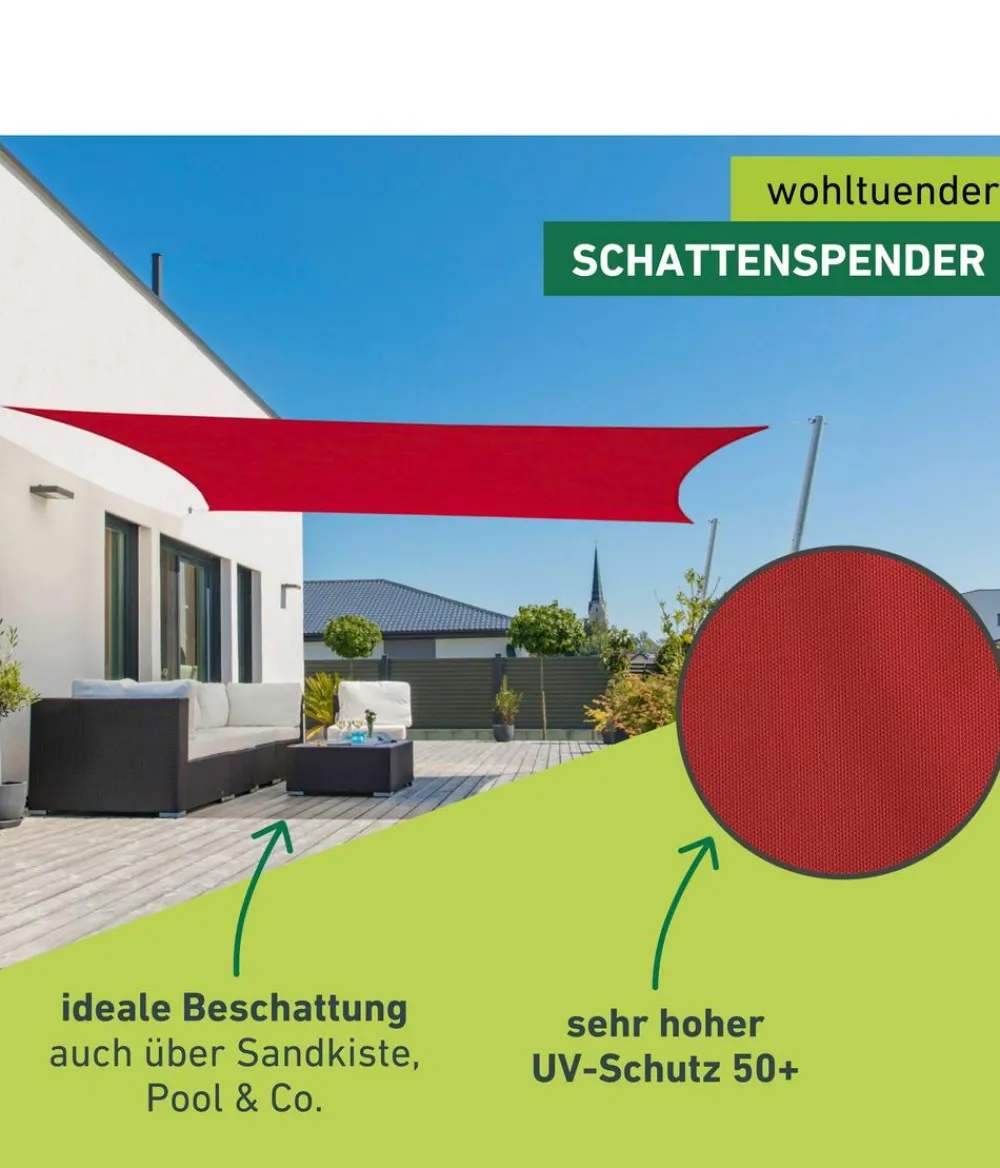 Windhager Sonnensegel > Sonnensegel Cannes, quadratisch, ca. B500/T500 cm