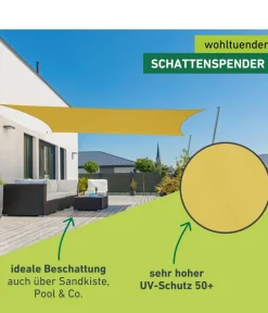 Windhager Sonnensegel Cannes, rechteckig, ca. B400/T300 cm Gelb Sale