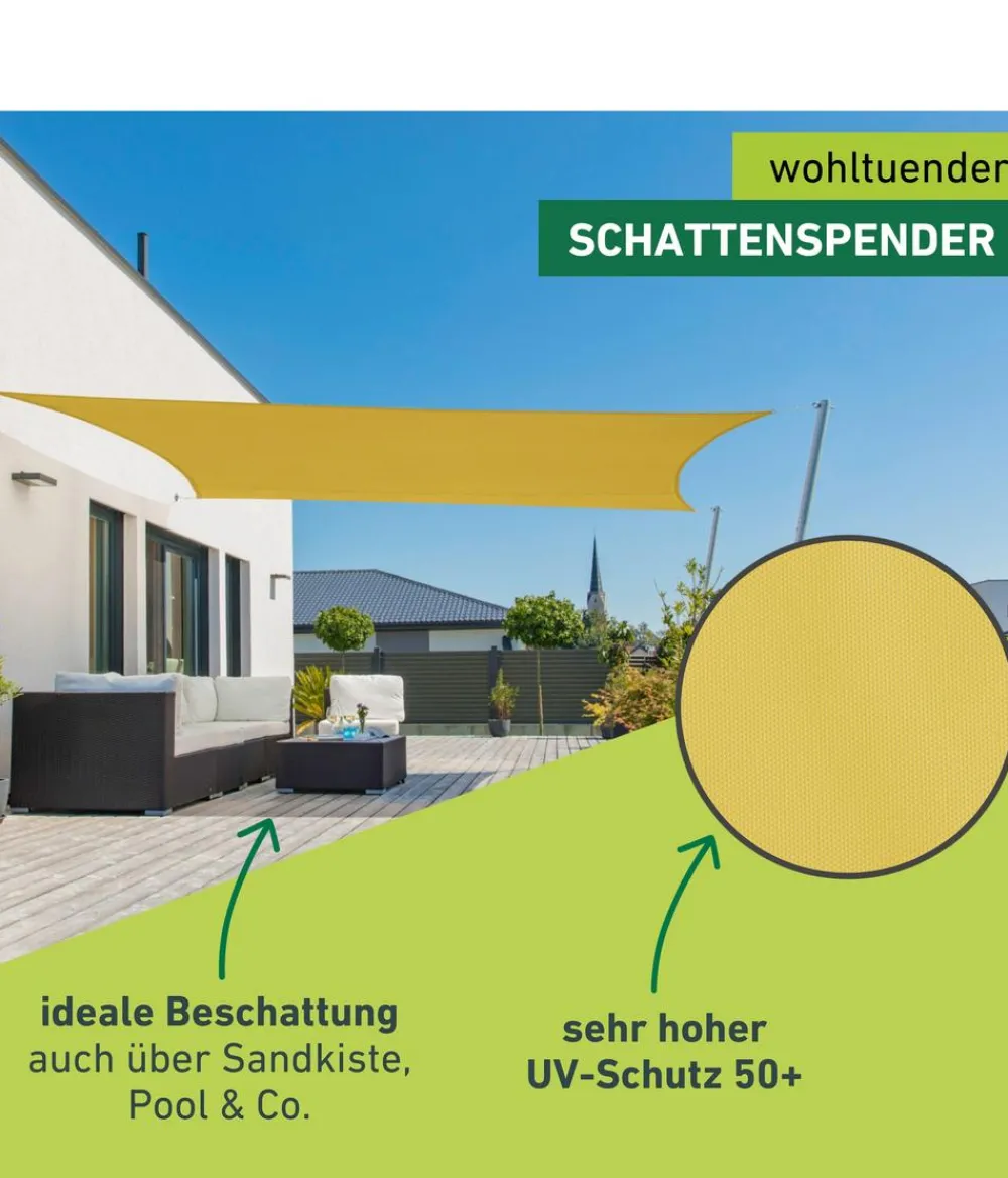 Windhager Sonnensegel Cannes, rechteckig, ca. B400/T300 cm Gelb Sale