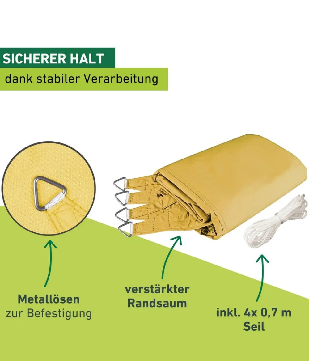Windhager Sonnensegel Cannes, rechteckig, ca. B400/T300 cm Gelb Sale