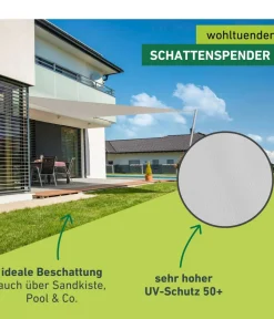 Windhager Sonnensegel Cannes, dreieckig, ca. B500/T500 cm Hellgrau Online