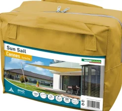 Windhager Sonnensegel Cannes, dreieckig, ca. B500/T500 cm Gelb Outlet