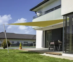 Windhager Sonnensegel Cannes, dreieckig, ca. B500/T500 cm Gelb Outlet