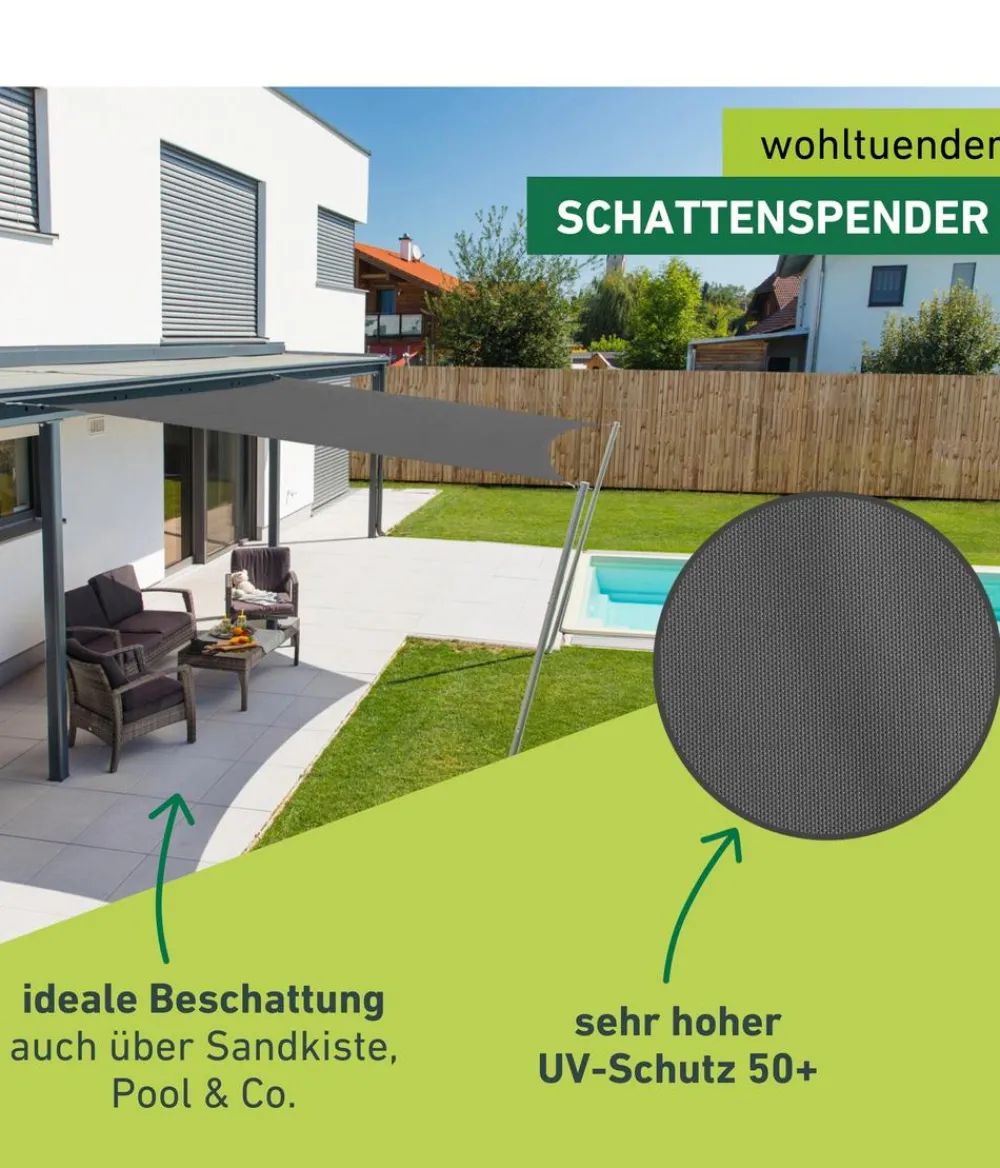 Windhager Sonnensegel > Sonnensegel Cannes, quadratisch, ca. B400/T400 cm