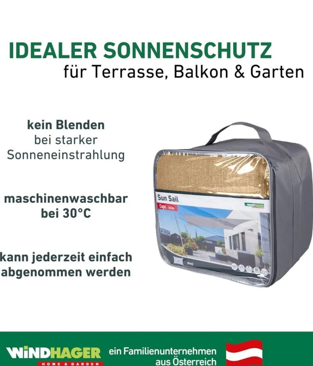 Windhager Sonnensegel > Sonnensegel Capri, rechteckig, ca. B500/T400 cm
