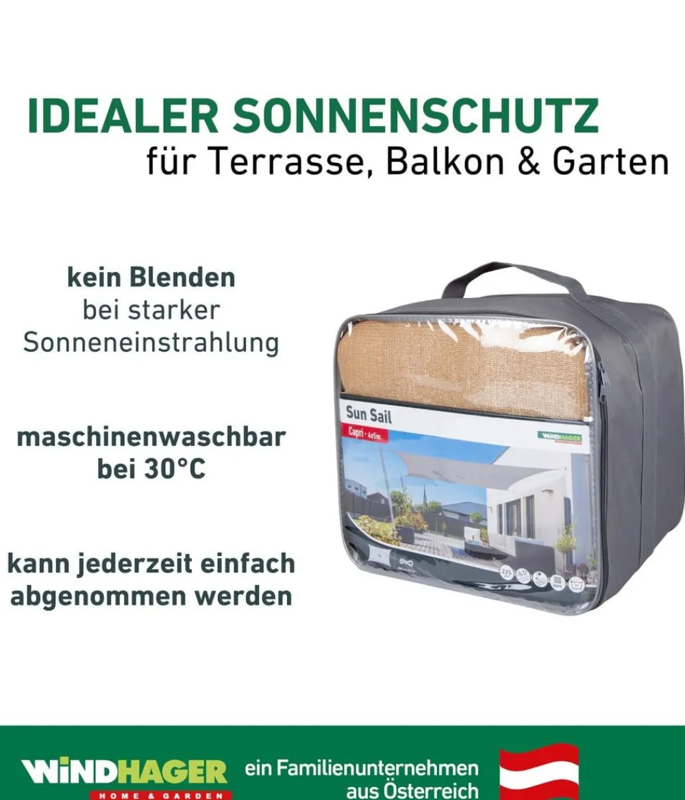 Windhager Sonnensegel > Sonnensegel Capri, rechteckig, ca. B500/T400 cm