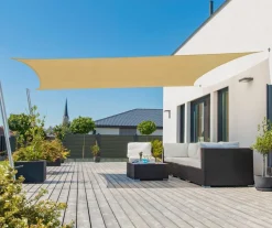 Windhager Sonnensegel Capri, rechteckig, ca. B400/T300 cm Beige Outlet