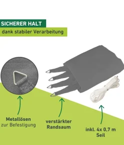 Windhager Sonnensegel Capri, rechteckig, ca. B500/T400 cm Grau Online