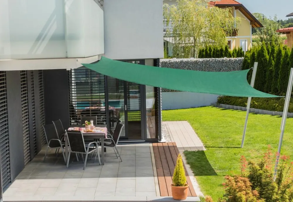 Windhager Sonnensegel Capri, quadratisch, ca. B400/T400 cm Grün Discount