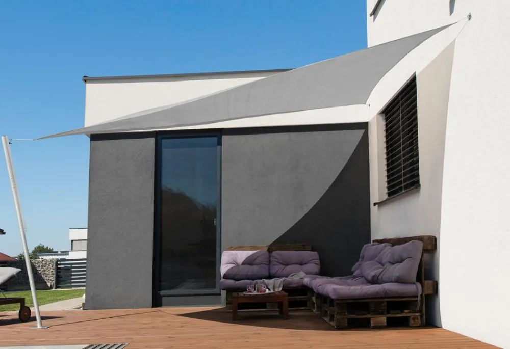 Windhager Sonnensegel Capri, dreieckig, ca. B400/T400 cm Grau Online
