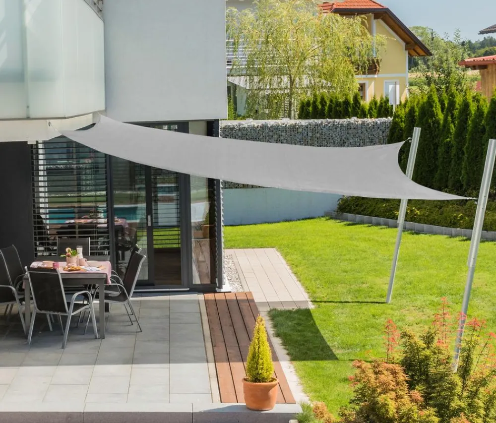 Windhager Sonnensegel Capri, quadratisch, ca. B500/T500 cm Grau Sale