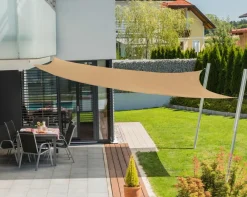 Windhager Sonnensegel - Sonnensegel Capri, quadratisch, ca. B400/T400 cm Hellbraun