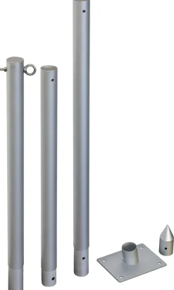Windhager Sonnensegelmast Set, ca. H240 cm Silber New