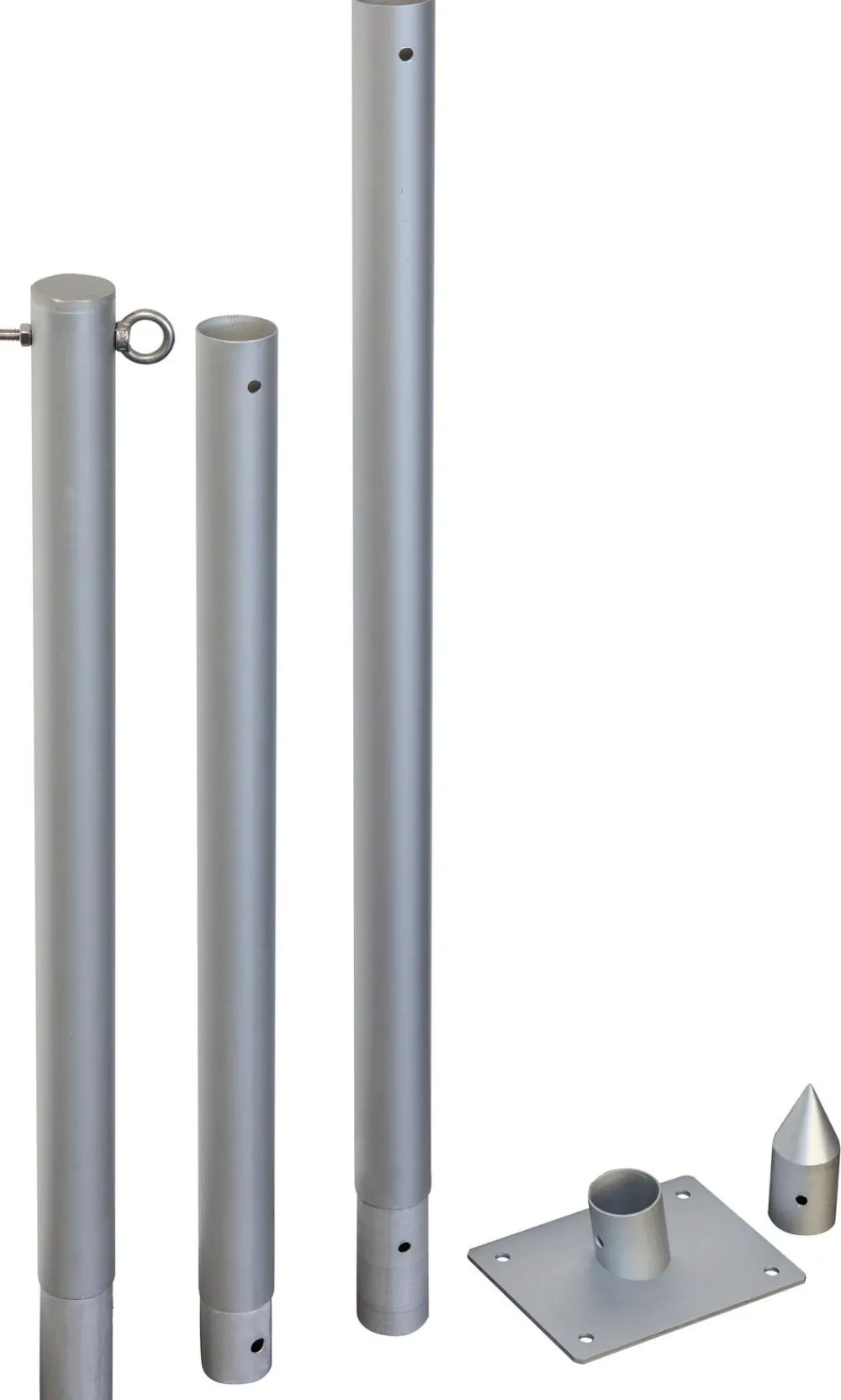 Windhager Sonnensegelmast Set, ca. H240 cm Silber New