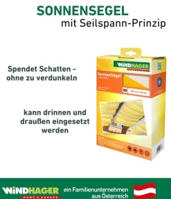 Windhager Sonnensegel > Sonnensegel, rechteckig, ca. B420/T140 cm