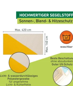 Windhager Sonnensegel > Sonnensegel, rechteckig, ca. B420/T140 cm