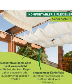 Windhager Sonnensegel, rechteckig,ca. B270/T140cm Weiß Clearance