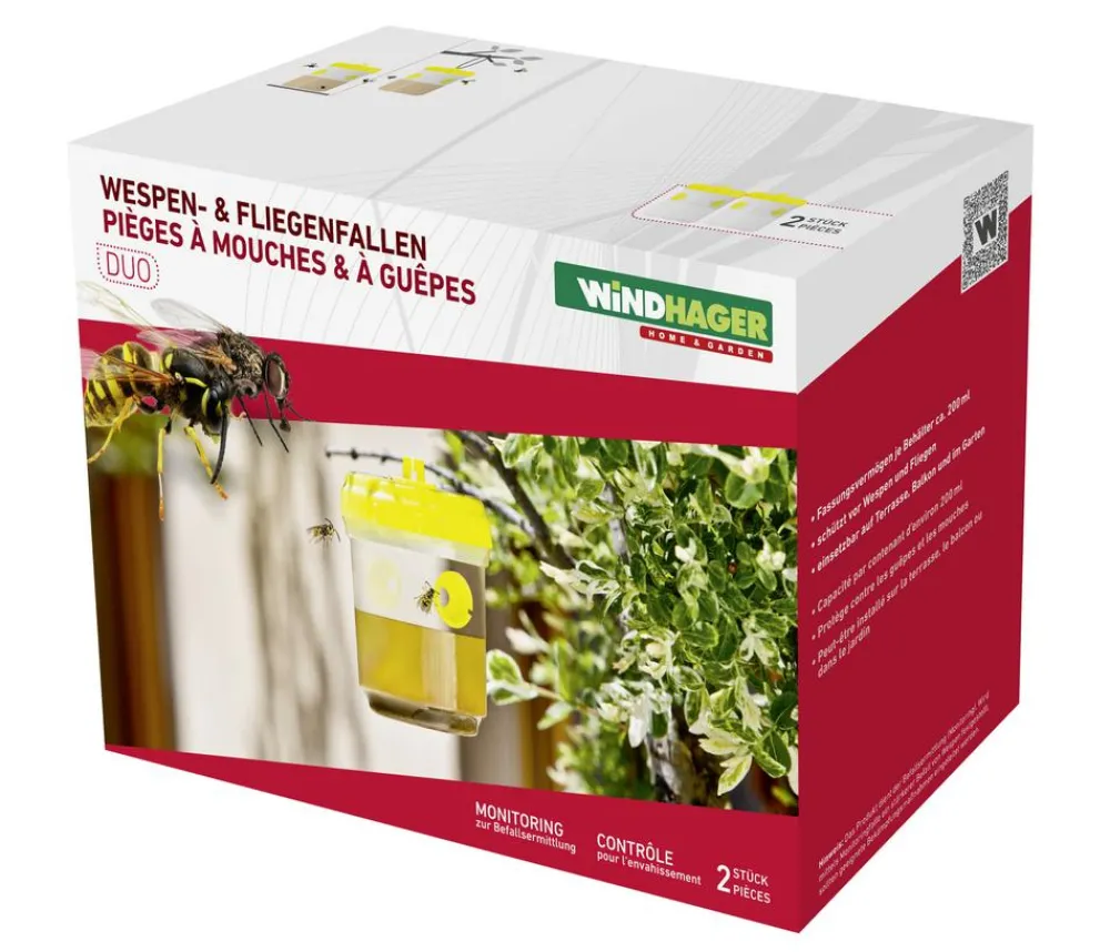 Windhager Wespen- & Fliegenfallen Duo, 2er-Set Outlet