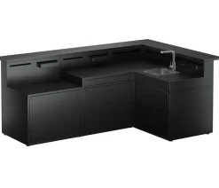 WMF Outdoor-Küche Eckmodul, ca. B81/H112/T81 cm Schwarz Discount