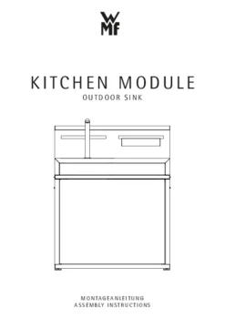 WMF Outdoor-Küchen - Outdoor-Küche Spülenmodul, ca. B90/H112/T81 cm