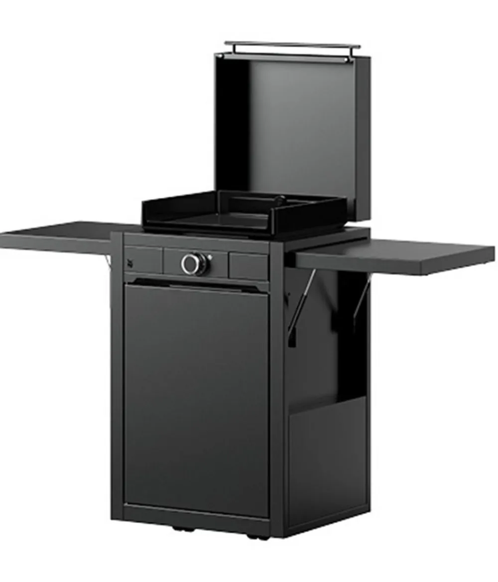 WMF Plancha Set 45E mit Wagen, ca. B60/H99,5/T63 cm Schwarz