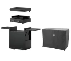 WMF Plancha Set 75G mit Wagen, ca. B90/H99,5/T63 cm Schwarz Online