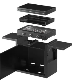 WMF Plancha Set 75G mit Wagen, ca. B90/H99,5/T63 cm Schwarz Online