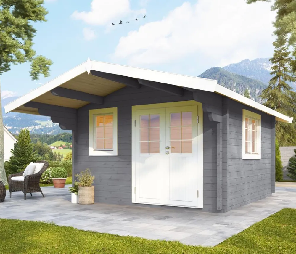 Wolff Finnhaus Gartenhaus Nordkap 70-B Natur Best