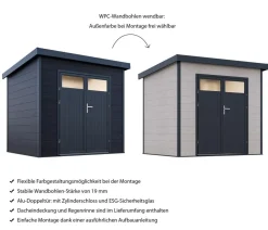 Wolff Finnhaus Gartenhaus Vitale 2420, ca. B256/H222/T220 cm Outlet