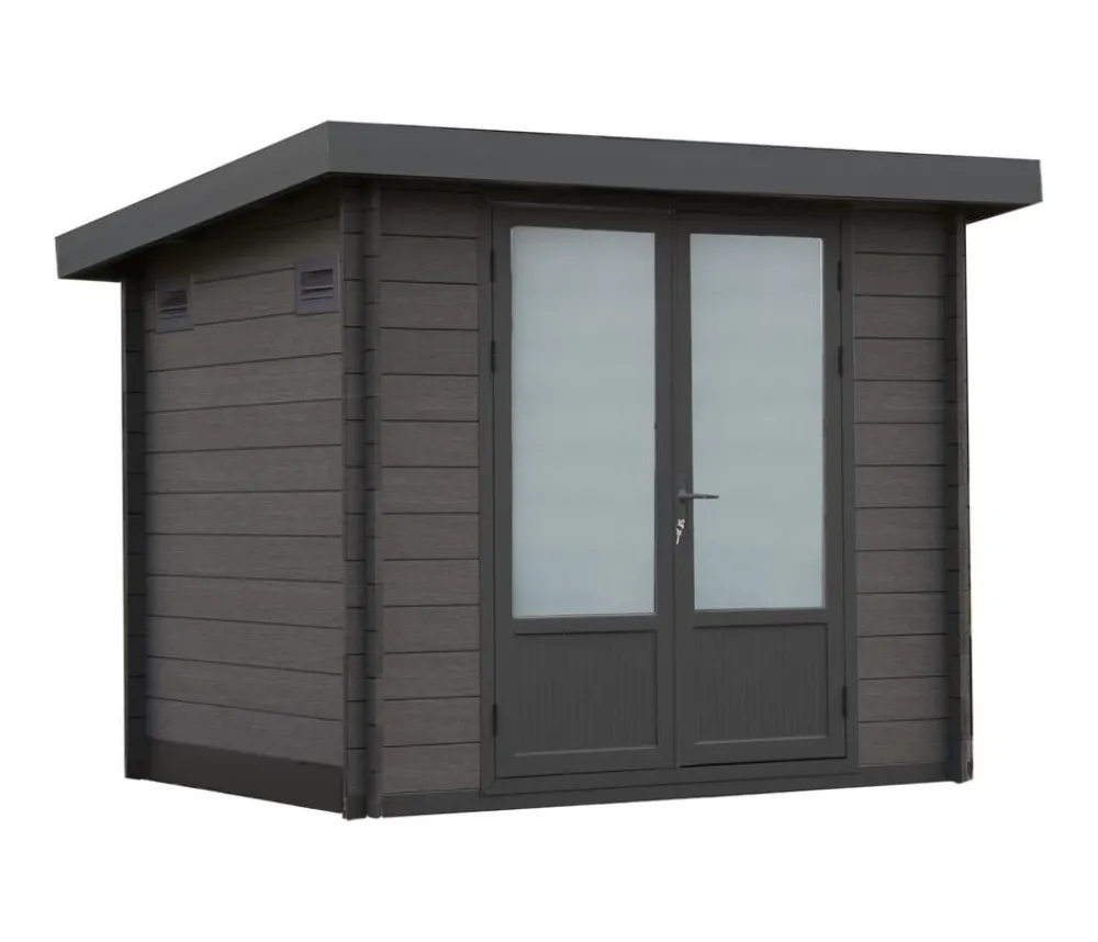 Wolff Finnhaus Gartenhaus WPC-Trend B, ca. B280/H222/T240 cm Grau Sale