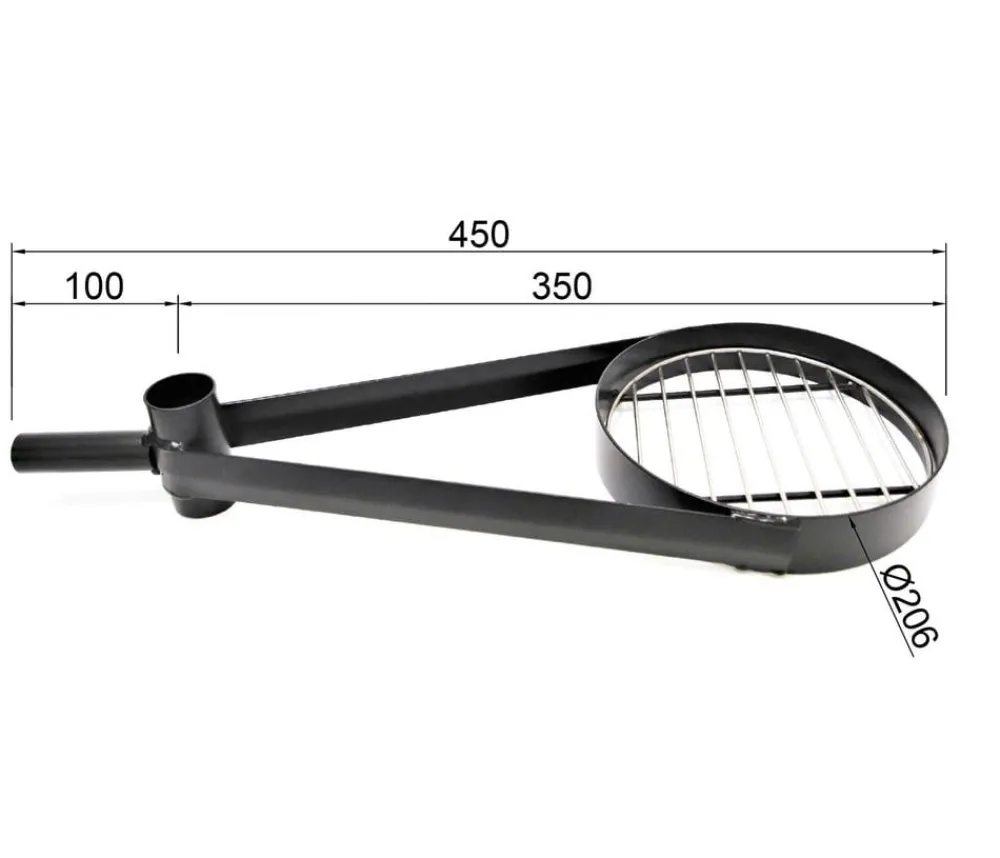 Wolff Finnhaus kleiner Grillhalter Grillkota Basic Schwarz Clearance