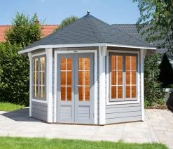 Wolff Finnhaus Pavillons - Pavillon Milano 3.5, ca. B430,1/H346/T430,1 cm Schwarz