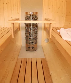 Wolff Finnhaus Saunas & Infrarotkabinen - Saunafass Basic 230 Bausatz, ca. B205/H210/T230 cm Natur