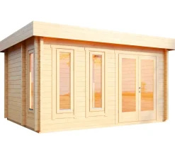 Wolff Finnhaus Saunas & Infrarotkabinen > Saunahaus de luxe Eurika 70, ca. B480/H257/T360 cm