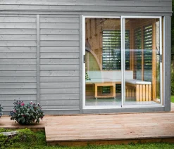 Wolff Finnhaus Sauna Paradiso 4x3, ca. B429/H261/T328 cm Natur