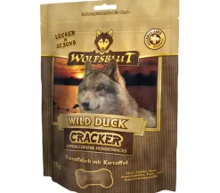WOLFSBLUT Hundeleckerlies - Hundesnack Cracker Wild Duck Ente, 225 g