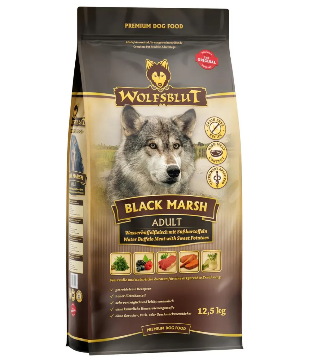 WOLFSBLUT Trockenfutter Hund - Trockenfutter für Hunde Grey Peak, Adult, Ziege & Süßkartoffeln