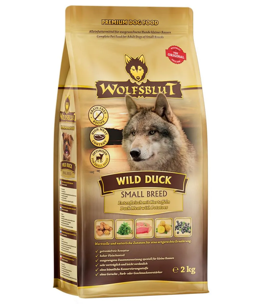 WOLFSBLUT Trockenfutter Hund > Trockenfutter für Hunde Wild Duck, Small Breed, Ente & Kartoffeln