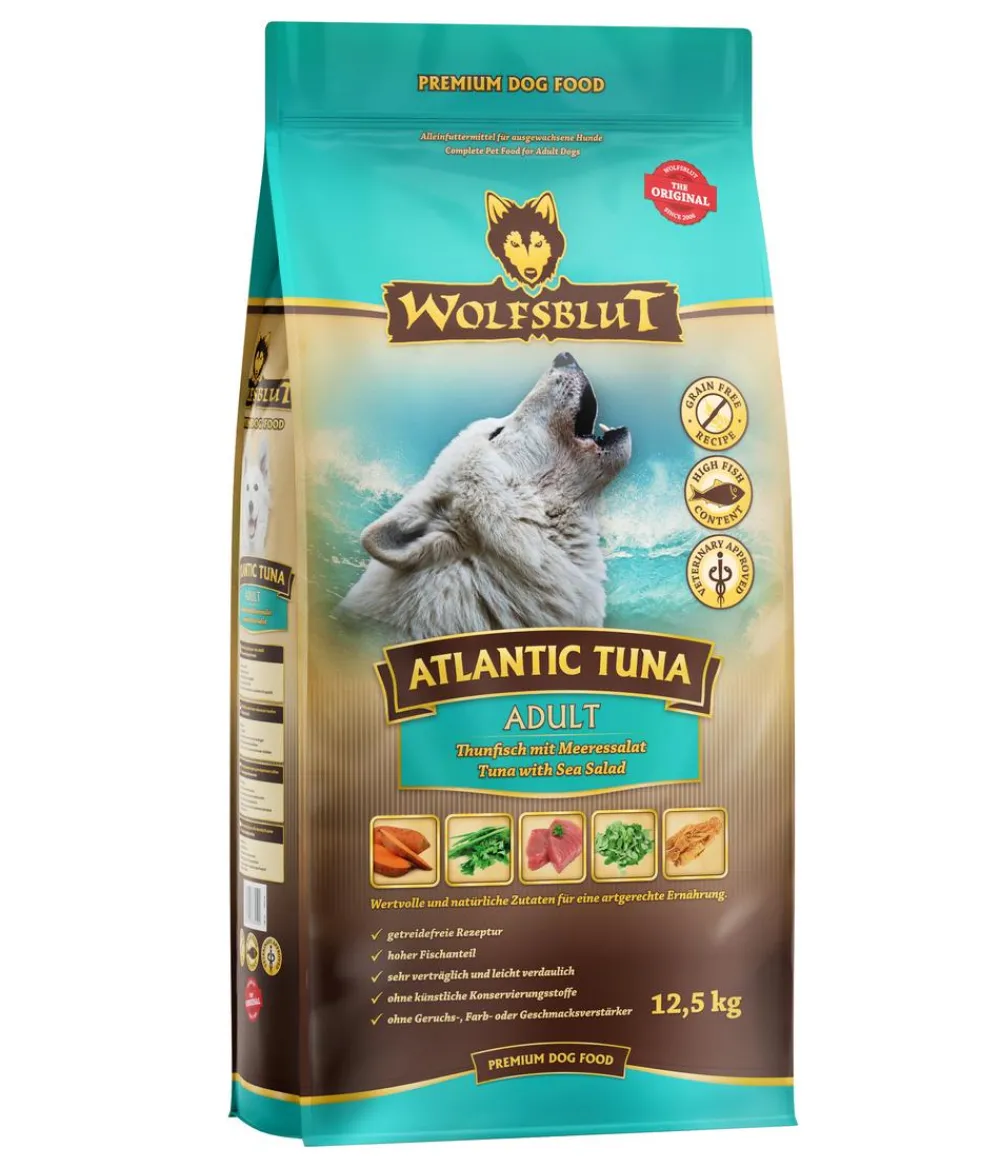 WOLFSBLUT Trockenfutter Hund > Trockenfutter für Hunde Atlantic Tuna, Adult, Thunfisch & Meeressalat
