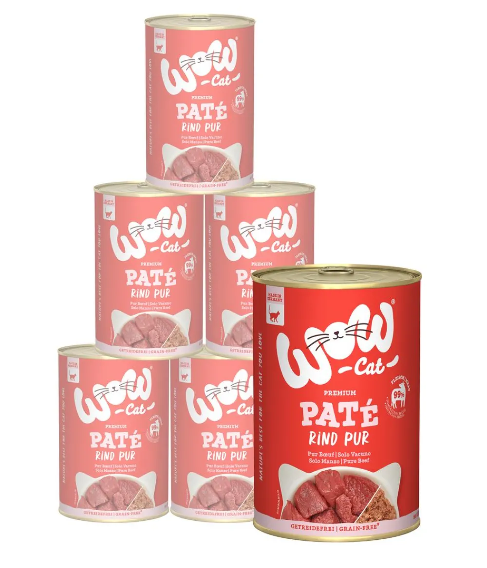 WOW Nassfutter Katze > ® Cat Nassfutter für Katzen Adult, 6 x 400 g